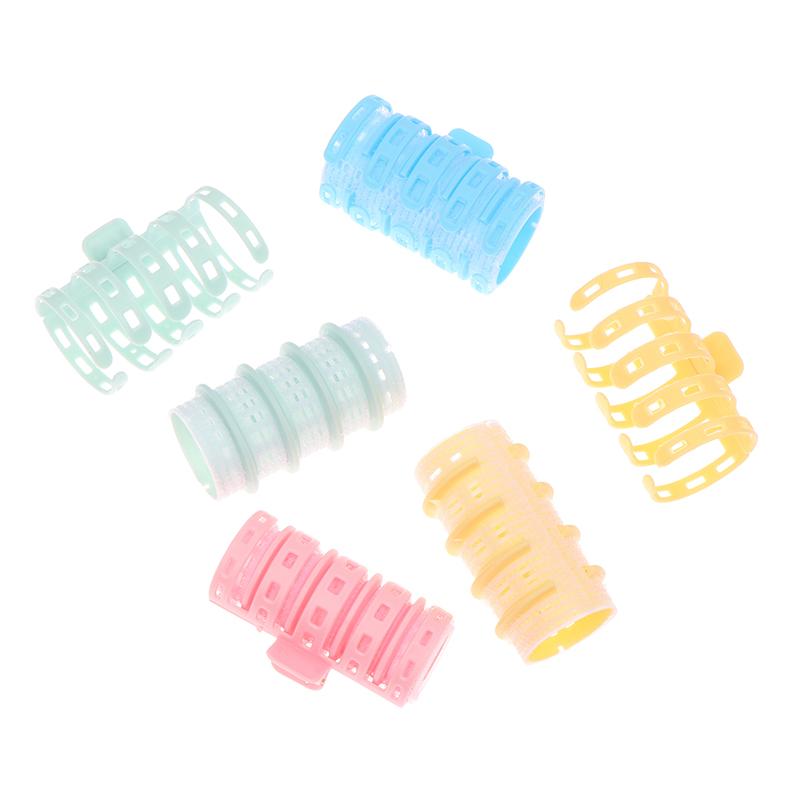 2Pcs Self-Adhesive Bangs Curlers Lazy Spiral Hair Bangs Roll Curler Plastic No Heat Air Diy Hair Curling Styling Tools