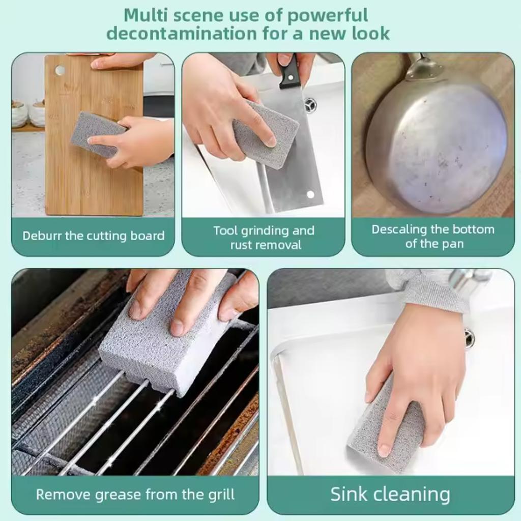 Barbecue Cleaning Brick Barbecue Grill Cleaning Brush Grill Pan High Temperature Resistant Pumice Outdoor Travel Cleaning Tools