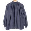 Veritecoeur VC-1658 Gathered Blouse Tops F blueUsed