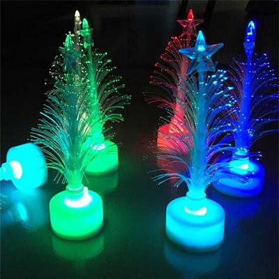 Luce Notturna a LED Colorata in Fibra Ottica Lampada Albero di Natale Luce Regalo di Natale per Bambini