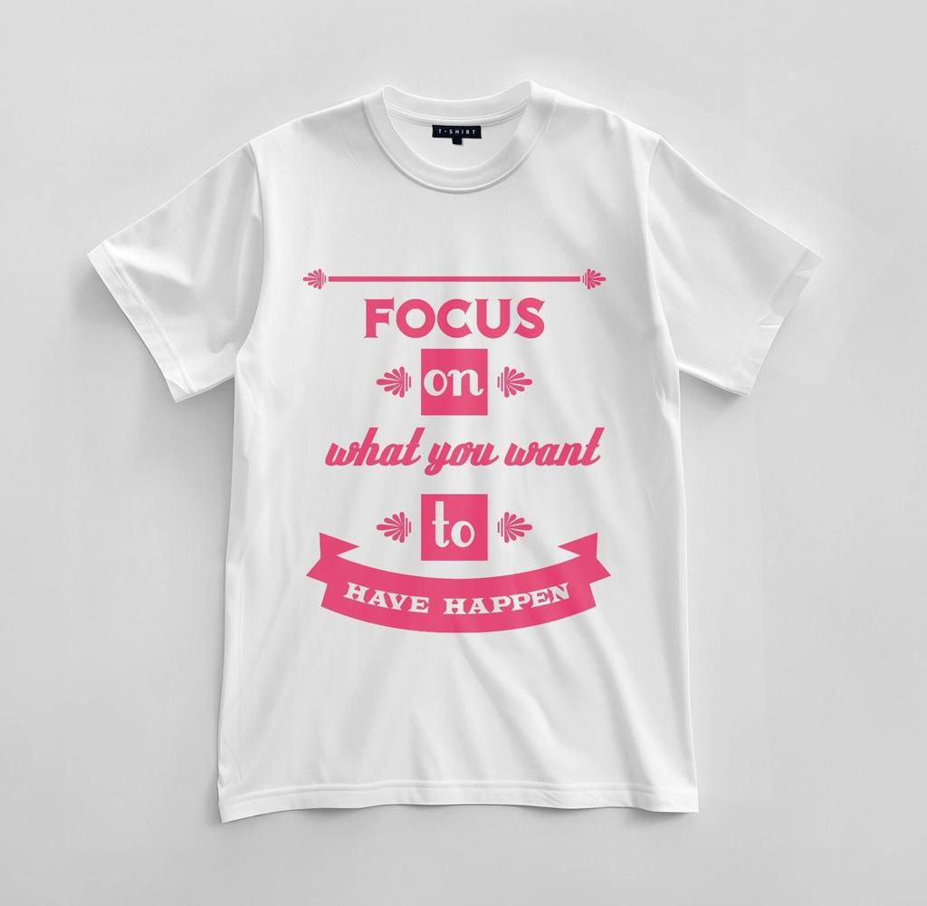 Custom Focus Forward Graphic T-shirt Design Unisex Jersey Short Sleeve Tee