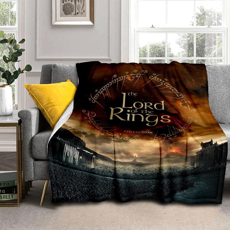 1pc The Lord of the Rings Collection Cartoon Blanket,Portable Throw for Travel & Camping, All Season Cozy Blanket,Ideal Gift