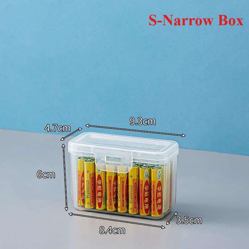 Portable Clear Data Cable Storage Box, Desk Organizer for Chargers, Remotes & Earphones, Multi-Purpose Home & Office Organizer