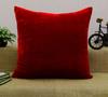 Home D    Cor Throw Pillow Solid Red Decorative Velvet Cushion Cover - Choose