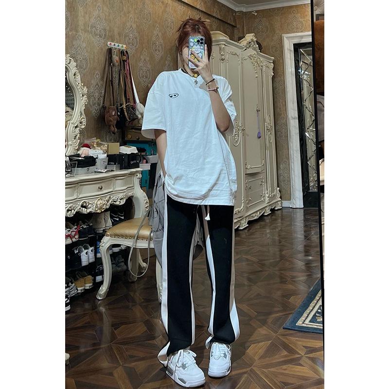 

Women s Black High Waist Wide-Leg Summer Suit Pants - Plus Size, Lightweight, Slimming, Casual. M чорний