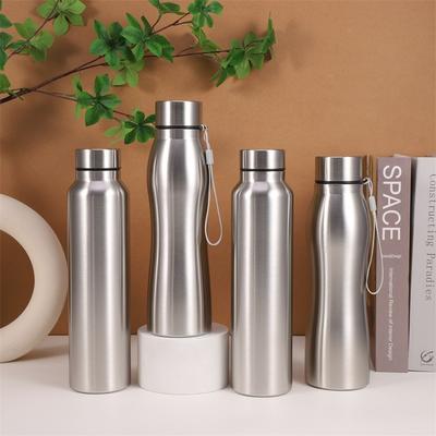 Bottiglia d'Acqua in Acciaio Inossidabile 1 Litro Borracce Termos Isolate Semplici Sport Viaggio Campeggio Bottiglie per Bevande Tazza d'Acqua in Metallo botella
