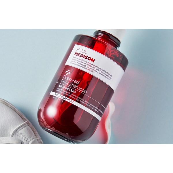Shampoing pour les pieds Paul Madison Deep Red, grande capacité, soin des peaux mortes, 510 ml, 1 lot