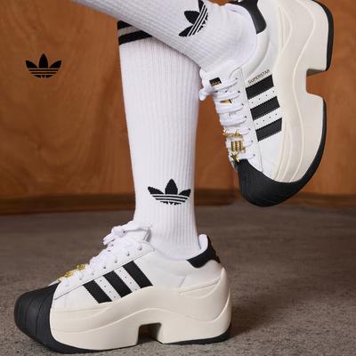 Adidas SUPERSTAR Shell Head Classic Sport Shoes - Women's New Style - Adidas Three-Leaf Clover JR9895