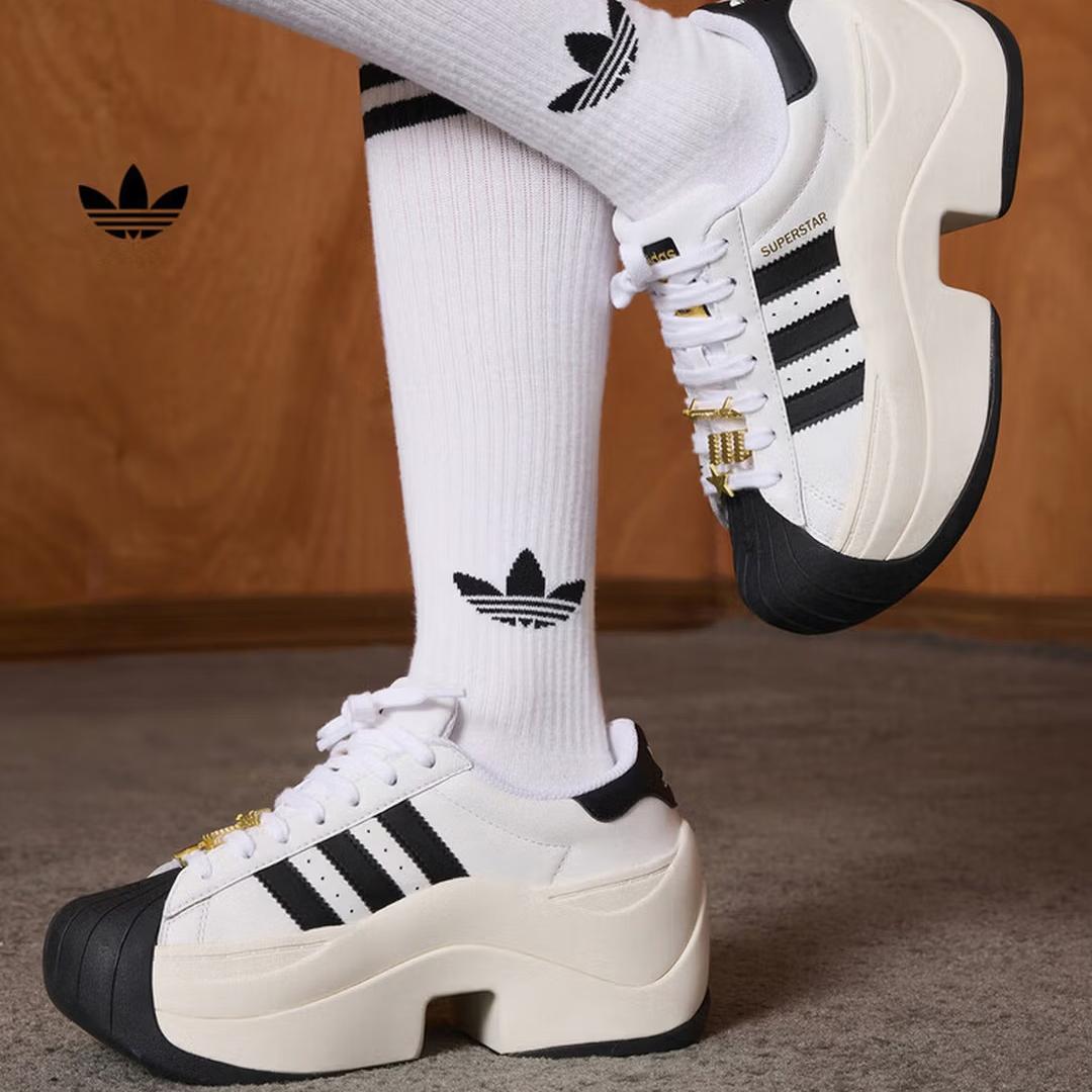 

Adidas SUPERSTAR Shell Head Классические Спортивные Обувь - Женские Новый Стиль - Adidas Трилистник JR9895 35.5 белый