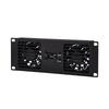 Painel de Refrigeração GeeekPi de 10 polegadas 2U para Montagem em Rack com Ventiladores Duplos e Display OLED, 2 x Ventoinhas de 70mm, para Mini Servidores em Rack, Compatível com DeskPi, RackMate