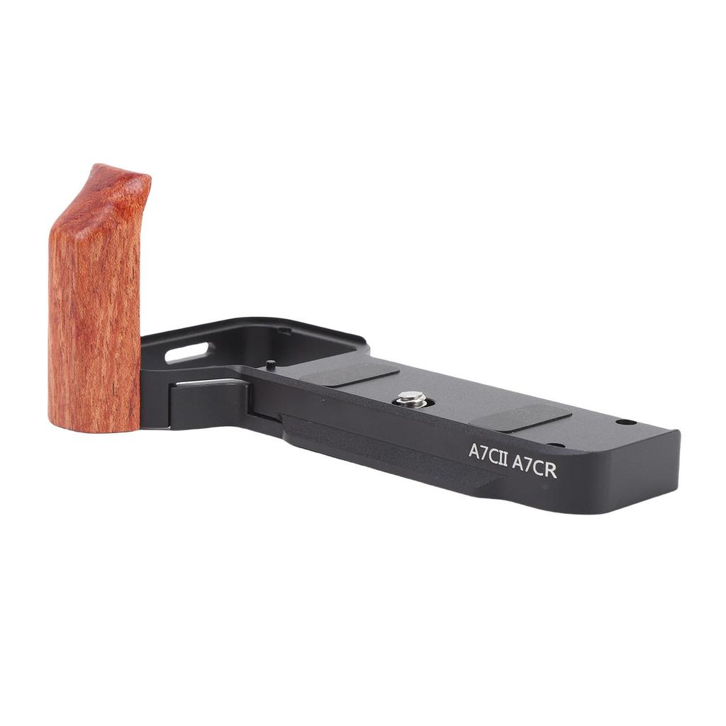 Handgrip L Shape Grip Fit for A7C2 A7CR Camera Built In Quick Release Plate Wooden Hand Grip L Bracket