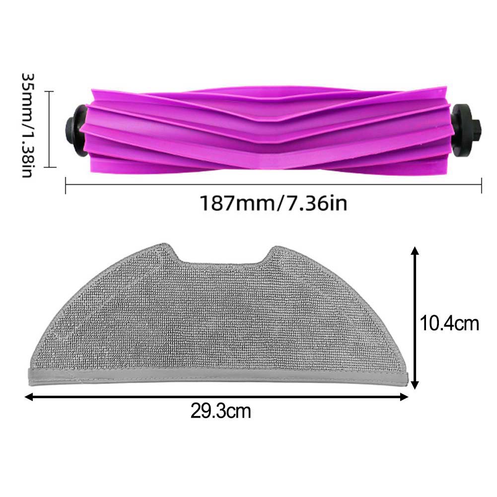 For Eureka E20 Plus Robot Vacuum 13pcs Main Brush Side Brush Mop Cloth Filter Household Replacement Accessory Kit