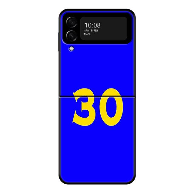 For Samsung Flip Zflip Z Flip3 5g Zflip3 Hard Pc Phone Case Fundas Basketball 23 24 Lucky Number
