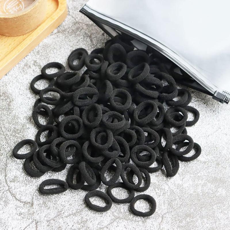 50/100 Stück Kinder elastische Haarbänder Mädchen Gum Scrunchie Gummiband für Kinder Nylon Haargummis Stirnband Baby Haarschmuck