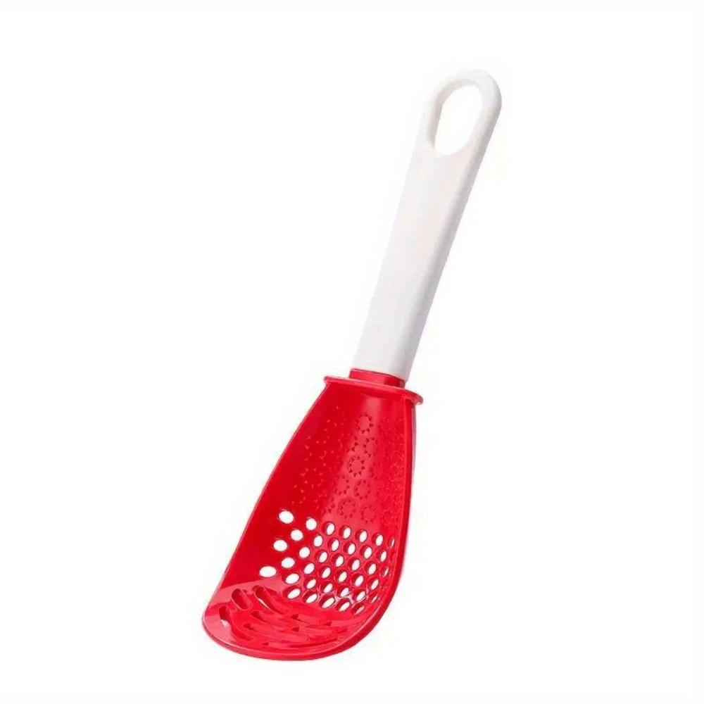 1PC Multifunctional Cooking Spoon Household Kitchen Strainer Scoop Heat-resistant Hanging Hole Potato Garlic Press Colander Tool