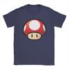 Miniso Camisetas Rojas Champiñón Mario Hombre Mujer Algodón Camisetas Vintage Cuello Redondo Camisetas Manga Corta Ropa Estampado