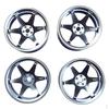 4 Pieces Wheel Rims DIY Metal Hub Tires : Car