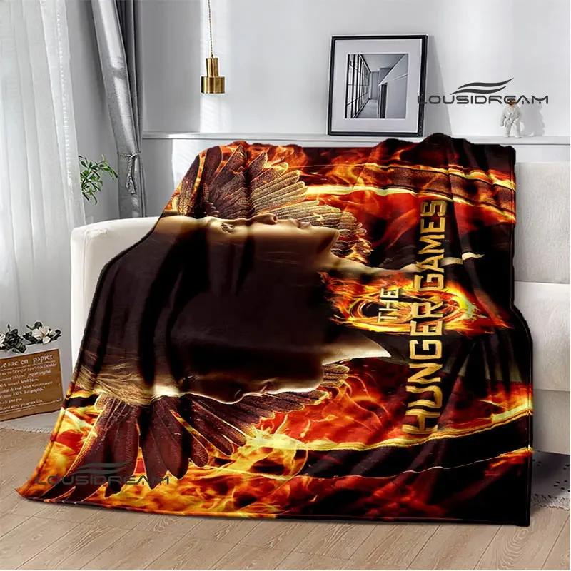 The Hunger Games Print Deka Flanelová deka Domácí cestovní deka deka tenká deka Teplá deka dárek k narozeninám
