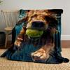 Underwater Golden Retriever Blanket Bedroom Blanket for Livingroom Couch Lunch Break Soft Throw for Friend's Festival Gift