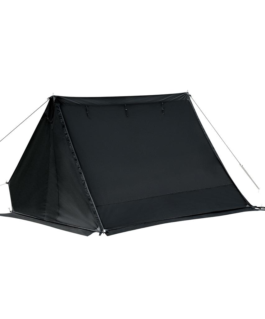 OneTigris SOLO Dark Shadow Tent Front Curtain Large Bonfire Curtain Compatible with SOLO HOMESTEAD Black TC Tent Expanded Space Light Blocking Flame