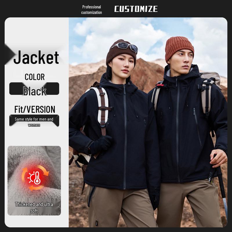 Men's Custom Logo Anti-Static Thickened Windproof Work Jacket for Autumn and Winter