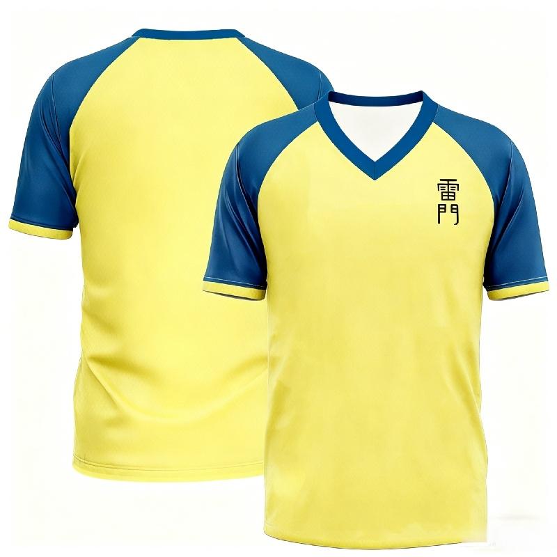 Maglietta polo da calcio anime giapponese, Inazuma Eleven, per famiglia e bambini, a maniche corte, sportiva, casual, traspirante, T-shirt top per tutti i giorni.