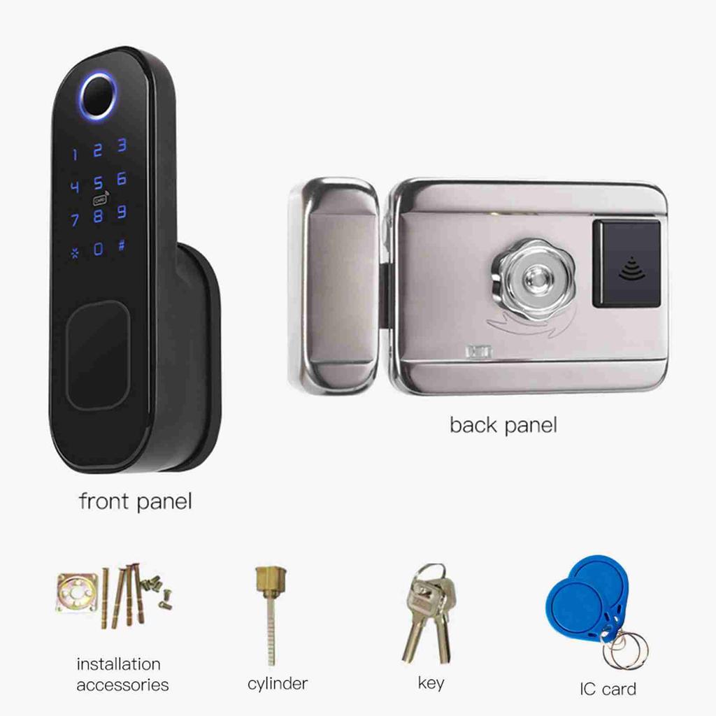 Smart Fingerprint Door Lock APP Timing Electronic Keyless Keypad Entry Door Lock with 6 Unlocking Wa