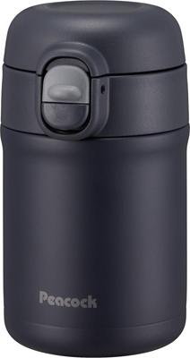 Peacock Thermos Industry Peacock Water Bottle Water Bottle 280ml Dark Navy AK (The-peacock) One-touch AKH-28