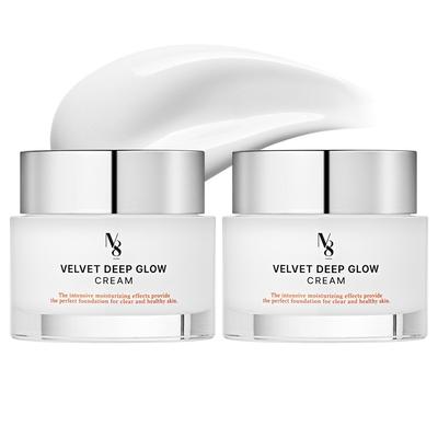 Nr. 8 Aksominis gilaus švytėjimo drėkinamasis kremas su vandens švytėjimu 50ml, 50ml, 2 vnt.