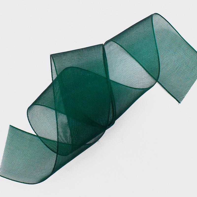 Transparent Snow Yarn Ribbon for Christmas Decorations and Floral Packaging – Cross-Border Hot-Selling Chiffon Yarn Ribbon.