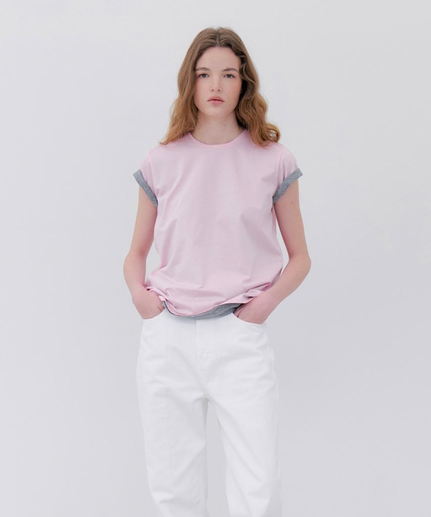 NOTIA Silket Cotton T-Shirts - Pink