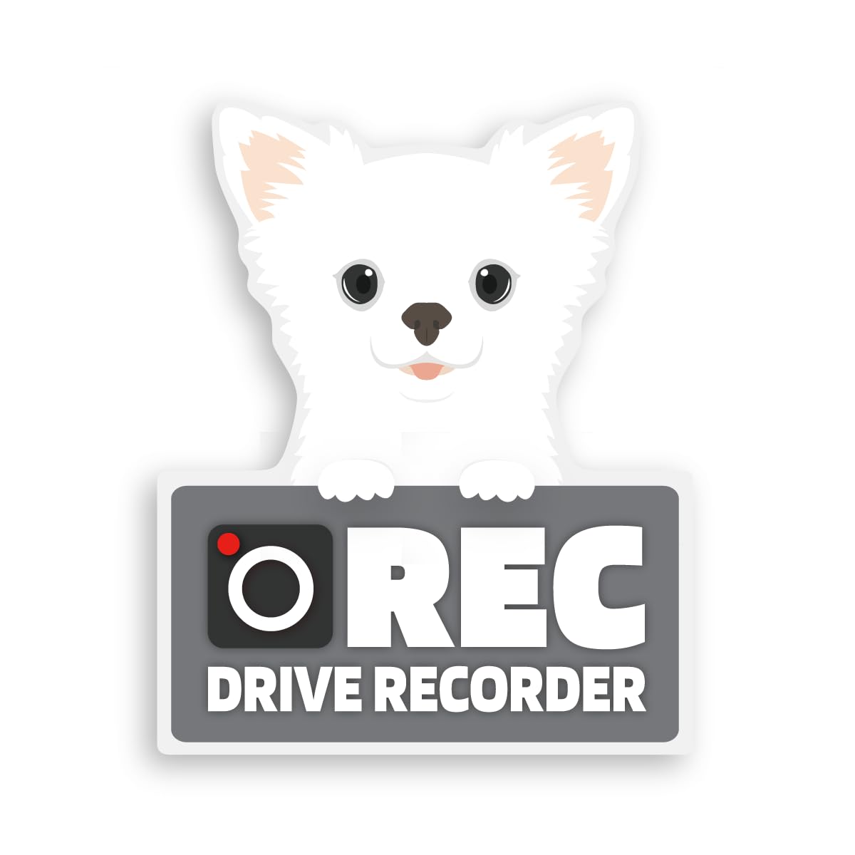 

Takasu Shoten Видеорегистратор Запись, Наклейка, Для наружного использования, Для наружного использования, Собаки, Автомобили, Водонепроницаемый (Чихуахуа)