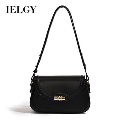 Women's Black Trend Fashion Small Square Bag, Versatile Casual Fashion Trendy Messenger Bag