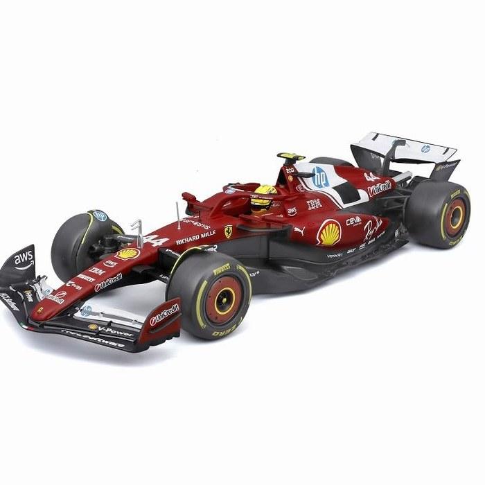 Kyosho Burago Ferrari SF-25 2025 Australia GP No.44 L. Hamilton with Driver - 1/18 Scale - 18-16816H