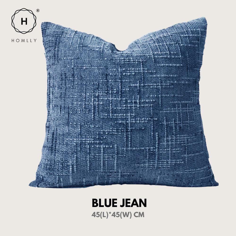 Homlly Fjord Textured Chenille Decorative Pillow Cushion Cover Case (45x45cm) X2PCS