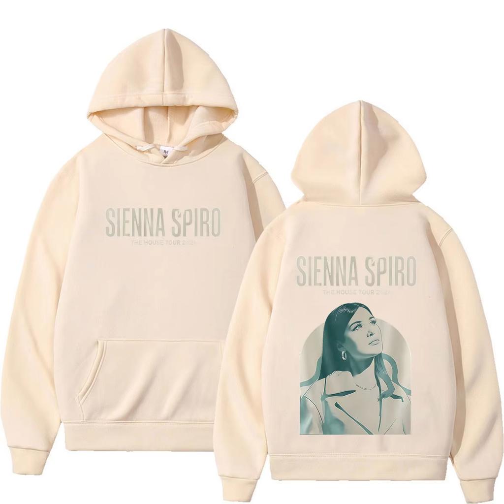 Sienna Spiro My House Tour 2026 Grafik Hoodie Herren Damen Vintage Mode Sweatshirt Herbst Winter Hoodie Trendige Streetwear für den täglichen Look