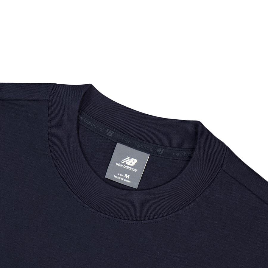 New Balance NB Grey SS25 T Shirt Men's Navy Blue NEF29641-NV