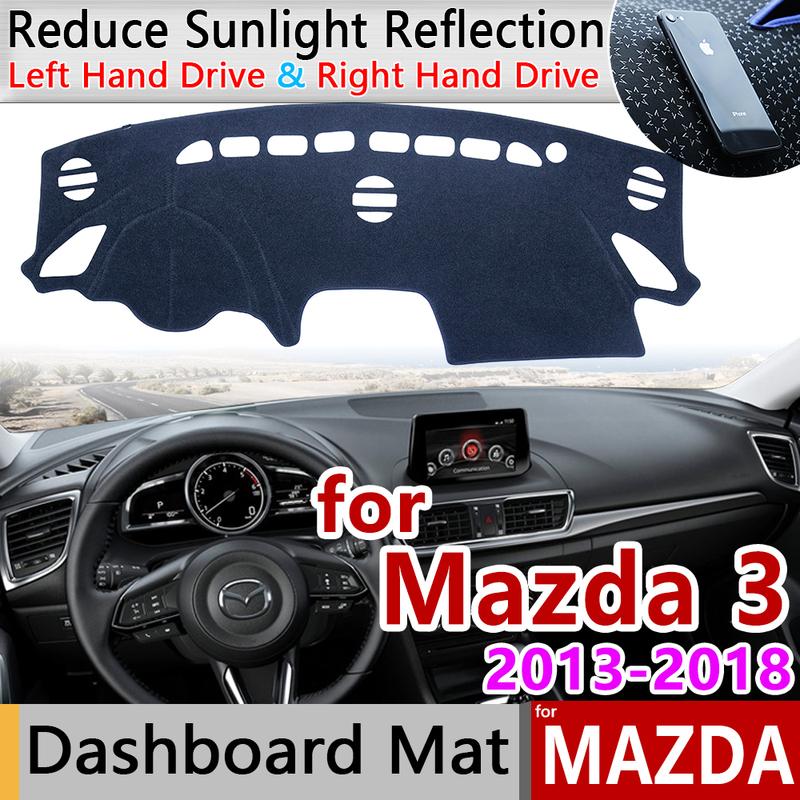 For Mazda 3 BM BN 2013~2018 Axela Anti-Slip Mat Dashboard Cover Pad Sunshade Dashmat Car Accessories for Mazda3 2015 2016 2017