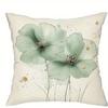 Floral Pillowcases with Mint and Gold Suitable for Sofa Car Bedroom Decorative Cushion Cover Pillow Cover