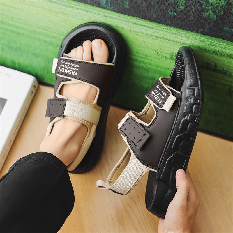 Sandals summer wear casual driving dual-purpose thick-soled wading sports beach slippers