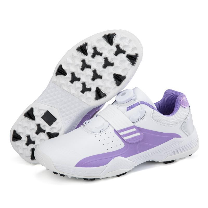 Supply New Women's Casual Indoor Golf Shoes Fashion Running Shoes Men's Rotary Buckle Training Shoes