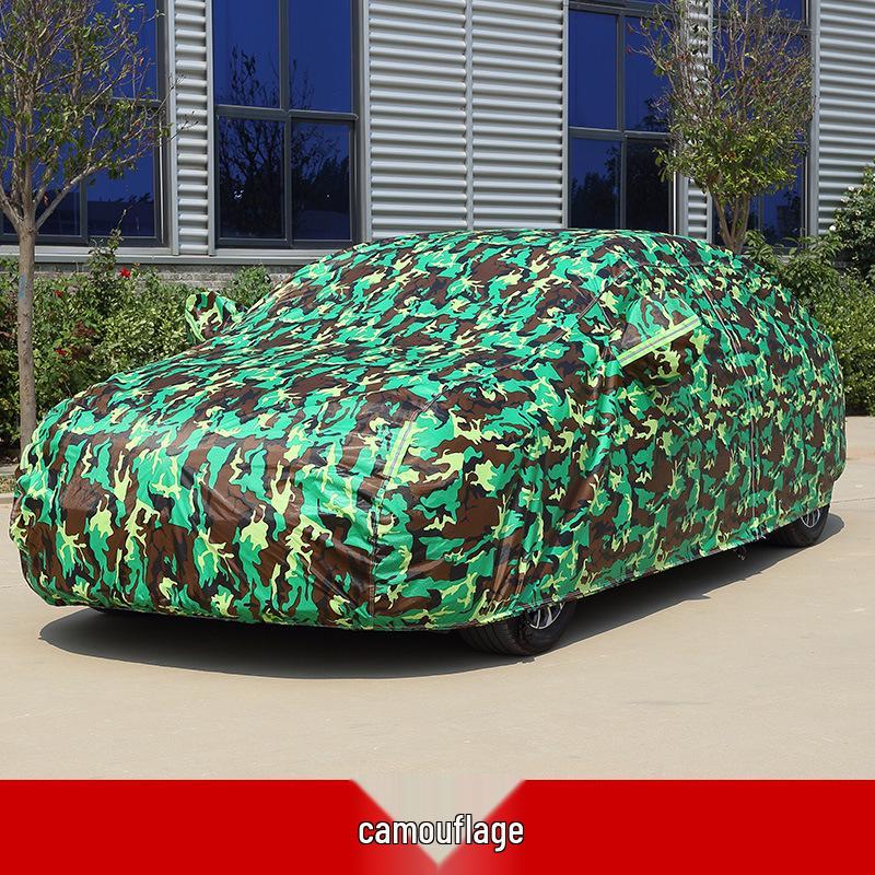 In-Stock Thickened Oxford Cloth Car Cover: Full Protection Against Sun, Rain, Snow, and Dust