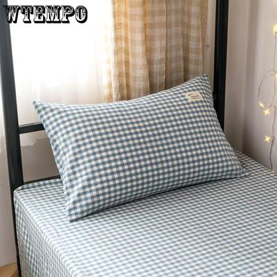 1 Pair Cotton Pillowcases A Pair of 48*74cm Cotton Pillowcases Household Bedroom Dormitory Pillowcases