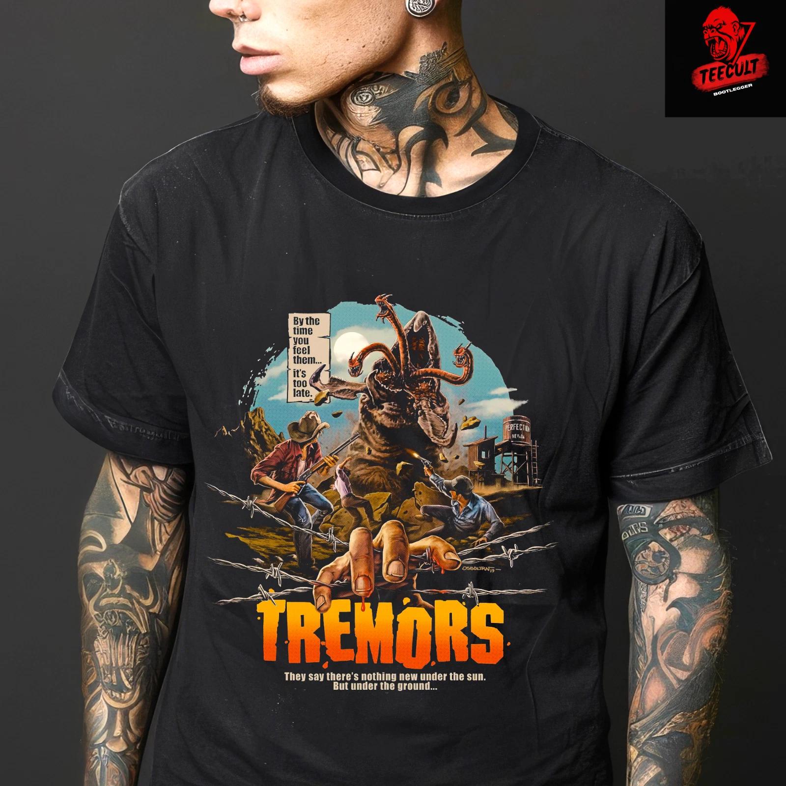 Men s and Women s T-shirts Tremors (1990) Retro Horror Fantasy Movie Unisex S