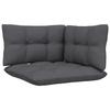 Vidaxl 2-Seater Garden Sofa with Anthracite Cushions, Pine