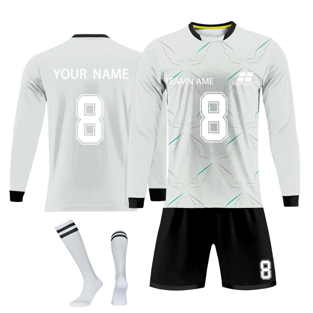 Personalised Shirts Kit Mens Girls With Name Number Custom Football Jerseys For Boys Training Suit