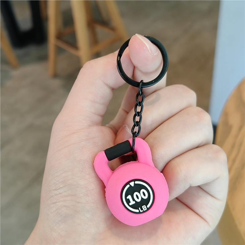 

Couples Kettlebell Keychain Pendant: Valentine s Day Gift Charm Standard