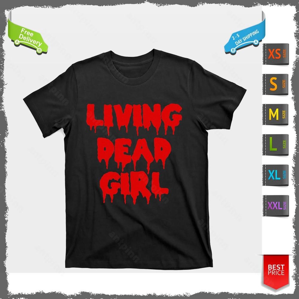 Living Dead Girl Red Dripping Text T-shirt