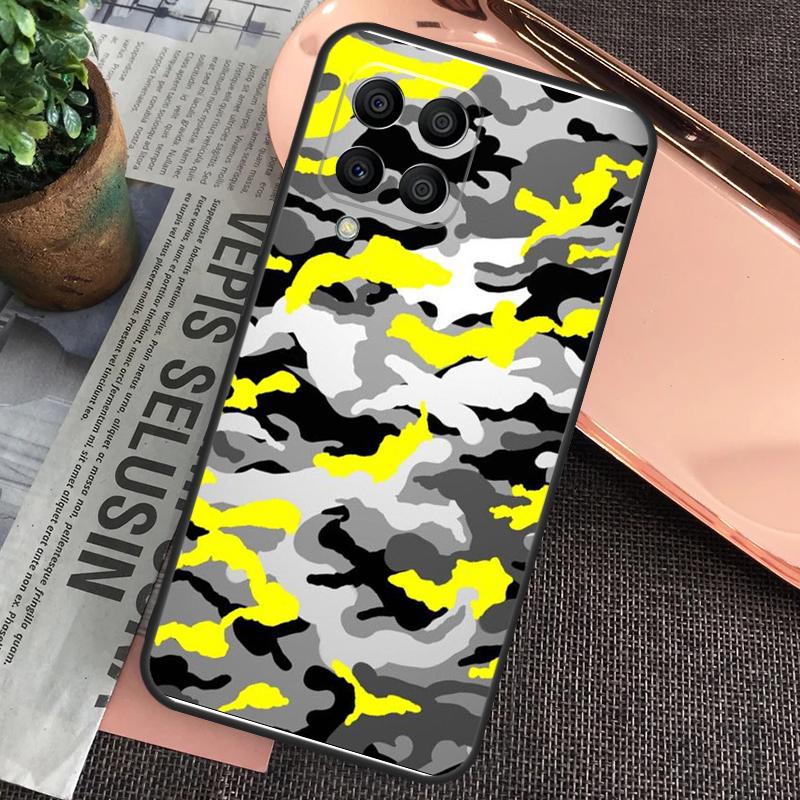 Camo Camouflage Pattern Case For Samsung Galaxy M15 M55 M13 M23 M33 M53 M31 M51 M14 M34 M54 M20 M30s M12 M32 M52