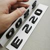 3D ABS Black Chrome Car Letters Logo E200 E220 E300 E320 E400 Emblem Rear Trunk Badge Decals For Mercedes Benz W213 W212 W211